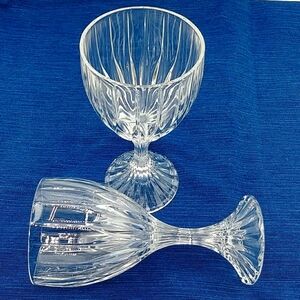 Last 2 Mikasa Park Lane Water or Wine Glasses. 6.75" tall